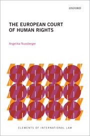 Cover for 

The European Court of Human Rights






