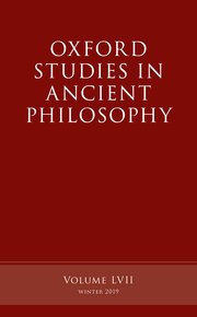 Cover for 

Oxford Studies in Ancient Philosophy, Volume 57






