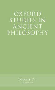 Cover for 

Oxford Studies in Ancient Philosophy, Volume 56






