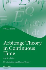 Cover for 

Arbitrage Theory in Continuous Time






