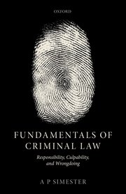 Cover for 

Fundamentals of Criminal Law






