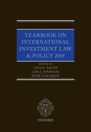Cover for 

Yearbook on International Investment Law & Policy 2018






