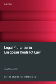 Cover for 

Legal Pluralism in European Contract Law






