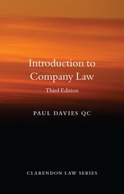 Cover for 

Introduction to Company Law






