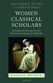 Cover for 

Women Classical Scholars






