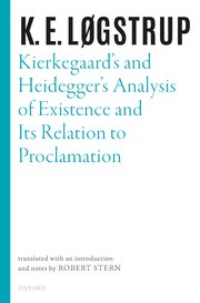 Cover for 

Kierkegaards and Heideggers Analysis of Existence and its Relation to Proclamation







