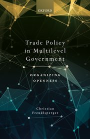 Cover for 

Trade Policy in Multilevel Government






