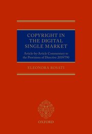 Cover for 

Copyright in the Digital Single Market






