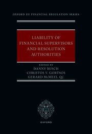 Cover for 

Liability of Financial Supervisors and Resolution Authorities






