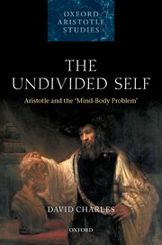 Cover for 

The Undivided Self






