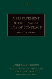 Cover for 

A Restatement of the English Law of Contract






