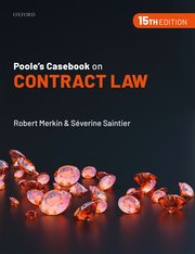 Cover for 

Pooles Casebook on Contract Law






