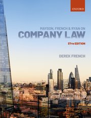 Cover for 

Mayson, French & Ryan on Company Law







