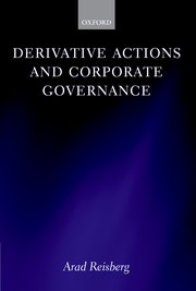 Cover for 

Derivative Actions and Corporate Governance






