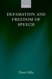 Cover for 

Defamation and Freedom of Speech






