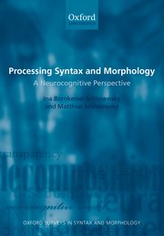 Cover for 

Processing Syntax and Morphology






