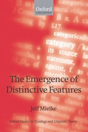 Cover for 

The Emergence of Distinctive Features






