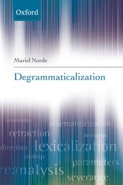 Cover for 

Degrammaticalization






