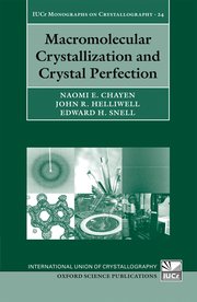 Cover for 

Macromolecular Crystallization and Crystal Perfection






