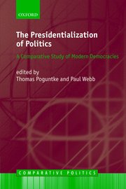 Cover for 

The Presidentialization of Politics






