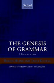 Cover for 

The Genesis of Grammar






