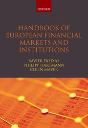 Cover for 

Handbook of European Financial Markets and Institutions






