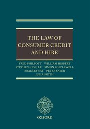 Cover for 

The Law of Consumer Credit and Hire






