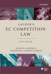 Cover for 

Goyders EC Competition Law






