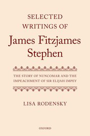 Cover for 

Selected Writings of James Fitzjames Stephen






