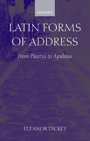 Cover for 

Latin Forms of Address






