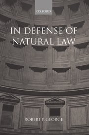 Cover for 

In Defense of Natural Law






