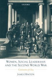 Cover for 

Women, Social Leadership, and the Second World War






