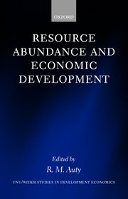 Cover for 

Resource Abundance and Economic Development






