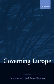 Cover for 

Governing Europe






