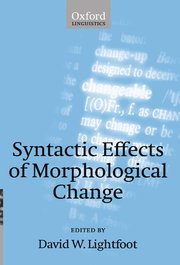Cover for 

Syntactic Effects of Morphological Change






