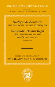 Cover for 

Dialogus de Scaccario, and Constitutio Domus Regis






