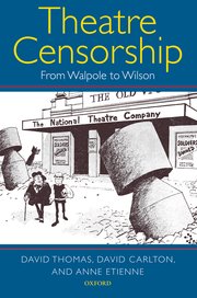 Cover for 

Theatre Censorship






