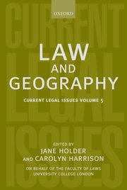Cover for 

Law and Geography






