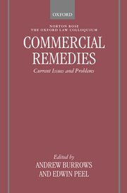 Cover for 

Commercial Remedies






