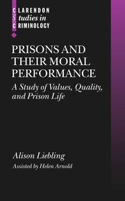 Cover for 

Prisons and Their Moral Performance






