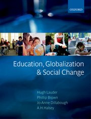Cover for 

Education, Globalization and Social Change






