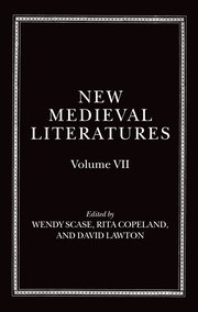 Cover for 

New Medieval Literatures






