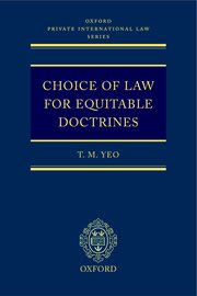 Cover for 

Choice of Law for Equitable Doctrines







