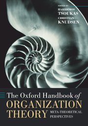 Cover for 

The Oxford Handbook of Organization Theory






