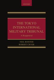 Cover for 

The Tokyo International Military Tribunal






