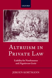 Cover for 

Altruism in Private Law






