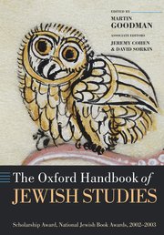 Cover for 

The Oxford Handbook of Jewish Studies






