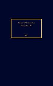 Cover for 

History of Universities






