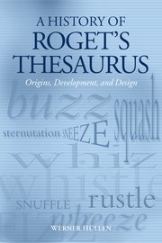 Cover for 

A History of Rogets Thesaurus






