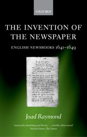 Cover for 

The Invention of the Newspaper






